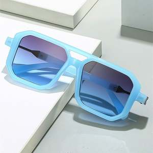 Gafas de Sol Vintage 2025 con Logotipo Personalizado, Metálicas, de Doble Puente, Estilo Punk, Cuadradas, para Hombre y Mujer, con Protección UV400 - Product Image 4