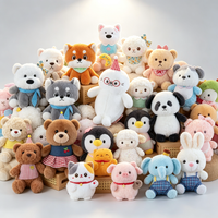 Peluches de 8 pouces pour machine à griffes, poupées en peluche pour distributeur automatique, jouets suspendus en peluche animaux