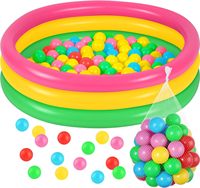 Aufblasbarer PVC-Kinderpool mit 3 Ringen & Anpassbarem Design