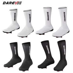 Darevie fabricant court UCI rayure pneumatique <span class=keywords><strong>vélo</strong></span> couvre-chaussures aero chaussures de cyclisme couverture blanc noir cyclisme aero couvre-chaussures - Product Image 1