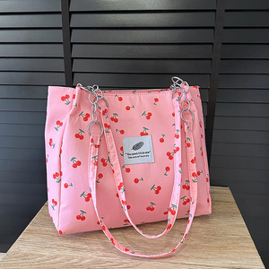 SH0197 2025 nouveau léopard imprimé noir/bleu/blanc/ouvert résistant à l'eau doublure en Polyester grande capacité sac fourre-tout pour femmes - Product Image 3