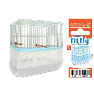 กรงนกพรีเมียมพร้อมผ้าคลุมกันลมสีขาว ขนาดเล็ก 25 ชิ้น สำหรับนก - Product Image 1