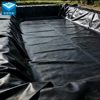 Rouleau de géomembrane HDPE imperméable, lisse et texturé, double texture, norme ASTM GM13, anti-infiltration pour l'exploitation minière et les réservoirs