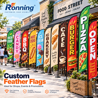 Drapeau de plage portable pour extérieur avec graphiques en tissu interchangeables pour les centres de villégiature, les entreprises côtières, les magasins de surf, les festivals d'été