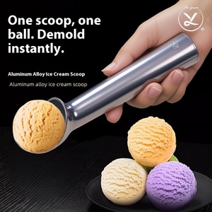Cuillère à glace portable en alliage d'aluminium pour yaourt, fruits et biscuits, idéale pour la crème glacée dure - Product Image 1