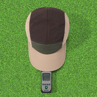 Gorra de 5 Paneles con Visera Plana, Lisa, sin Estampado, MOQ Bajo, para Deportes, Correr, Camping, Estilo Snapback, de Nailon, Impermeable