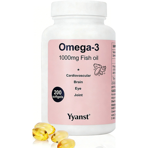 OEM/ODM Huile de poisson oméga-3 en gélules, hautement raffinée, pour la santé cardiaque, le soutien du cerveau et des articulations, prix usine. - Product Image 1