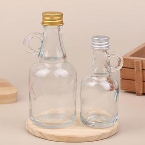 Decantador de Whisky de Vidrio Transparente Vacío de 50 ml y 100 ml con Tapas de Aluminio, Mini Contenedor de Alcohol, Botella de Vidrio para Licores y Bebidas - Product Image 1