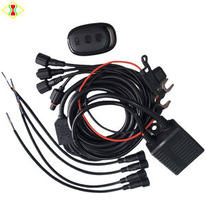 Faisceau de câblage de télécommande 140W une à quatre lumières kit de câblage d'assemblage de câble clignotant de <span class=keywords><strong>plaque</strong></span> d'immatriculation - Product Image 1