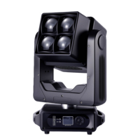 Projecteur à tête mobile double face 4x60W RGBW 4-en-1 à LED pour effets de scène, idéal pour DJ, discothèques, événements, spectacles, clubs et bars