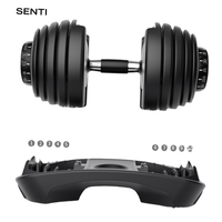 Haltères réglables écologiques en fer 90 lb pour usage domestique, système de poids pour salle de sport, ensembles d'haltères personnalisés, vente en gros à prix abordable