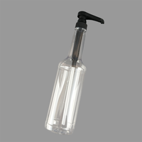 Botellas de Plástico Transparente Ecológicas Yolio de 750 ml (25 oz) para Jugo, PET, Impresión de Etiquetas Personalizadas, Tapa de Rosca, Bomba para Sirope, Origen Jiangsu