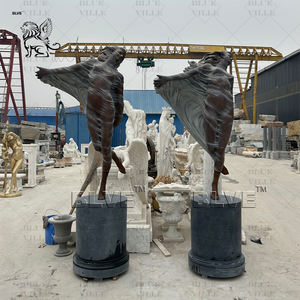 BLVE Décoration Nature Taille Art Moderne Métal Laiton chasse Godness Statues Femme Bronze <span class=keywords><strong>Artemis</strong></span> Sculpture - Product Image 5