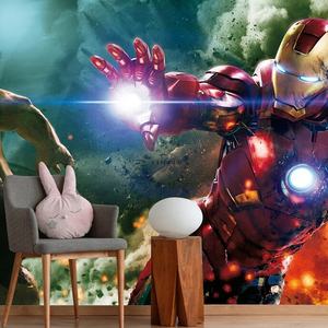Papel Tapiz 3D de Superhéroes Iron Man y <span class=keywords><strong>Hulk</strong></span> para Habitación de Niños, Diseño Moderno con Patrón Botánico, Impermeable para Decoración de Sala de Estar - Product Image 4