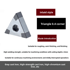 Zengying CBN kim cương chèn cứng thép đúc gia công sắt Cubic Boron Nitride Công cụ Cắt chèn cho công cụ turningtn1604 - Product Image 3