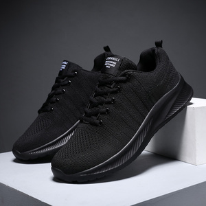 Chaussures de sport pour hommes tendance 2024, haute qualité, respirantes, légères, noires, décontractées, pour la marche - Product Image 4