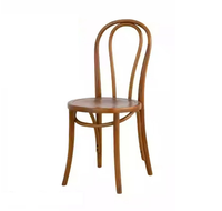 Chaise de salle à manger et de cuisine en bois massif empilable moderne pour la vente en gros, idéale pour les restaurants, banquets, mariages, événements et locations.
