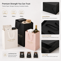 Lüks Perakende Paketleme İçin İp Saplı Premium Sanat Kağıdı Karton Alışveriş Çantası