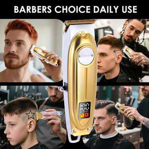 Hatteker-Cortadora <span class=keywords><strong>de</strong></span> pelo eléctrica para hombre, máquina <span class=keywords><strong>de</strong></span> <span class=keywords><strong>afeitar</strong></span> portátil para el hogar, con pantalla digital LCD, a prueba <span class=keywords><strong>de</strong></span> agua, para uso doméstico - Product Image 5