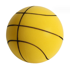 Children's Soft <b>Sponge</b> Basketball 18-24cm Indoor Training Ball For Home Use Orange Green Blue <b>Yellow</b> Color Options - Product Image 4