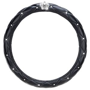 Cubierta de <span class=keywords><strong>volante</strong></span> ostentosa de moda para <span class=keywords><strong>mujer</strong></span> <span class=keywords><strong>con</strong></span> diamantes cubierta de <span class=keywords><strong>volante</strong></span> de coche de diamantes de imitación brillante estándar - Product Image 2