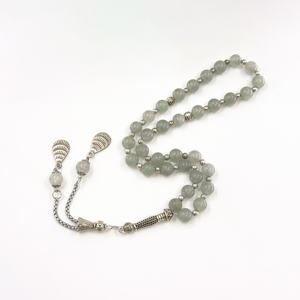Cuentas <span class=keywords><strong>de</strong></span> Oración Islámicas, <span class=keywords><strong>Piedra</strong></span>, 8mm, 33 Piezas, Musulmanas, Brazalete Tabiha, Misbaha, Imam, Kerbai, Subha, Syrup, Peregrinación, Tasbih, Rosario - Product Image 1