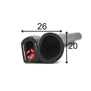 Joint d'étanchéité en caoutchouc EPDM pour portière de voiture avec bulbe latéral large, garniture de bord pour bateaux, automobiles, VR, camions - Product Image 6