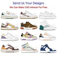 Chaussures de créateur de haute qualité Logo personnalisé bon marché Cuir véritable Style de luxe Sneakers pour hommes Skateboarding Chaussures personnalisées pour hommes