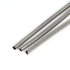 Tuyau métallique tressé en <span class=keywords><strong>acier</strong></span> inoxydable léger de qualité industrielle à petit <span class=keywords><strong>diamètre</strong></span> intérieur pour la protection des fibres optiques - Product Image 1