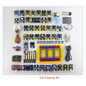 Placa de Desarrollo Micro-bit US123, Kit de Inicio con Sensor, Placa de Expansión, Programación en Python, Bloques de Construcción para Coche Inteligente KM, Accesorios - Product Image 5