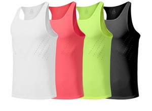<b>Men</b> Women Lightweight Running Singlet Solid Breathable Tank Tops Custom logo Unisex Sports <b>Vest</b> Seamless Marathon Singlets - Product Image 4