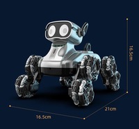 2,4 GHz Fernbedienung roboter Hunde gesten erkennung RC 8-Rad-Stunt-Fahrzeug mit Auto Demo Light Music Ear Touch Barking für Kinder