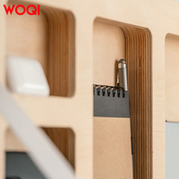 WOQI Bureau Mural Rabattable Flottant au Design Bois Élégant, Personnalisable, Durable, pour Petits Espaces, Usine Directe, Outil d'Organisation de Maison