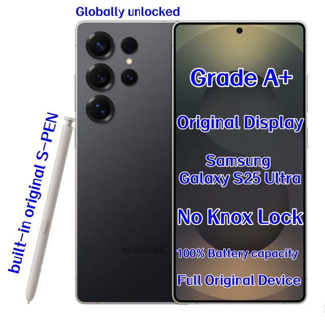 Wholesale Unlocked S25 ultra 5G CDMA LTE Global Version Original Screen Android15 Dual SIM 200MP 512 GB English French Spanish