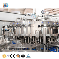 . Machine professionnelle 3 en 1 pour la production d'eau gazeuse et non gazeuse, ligne de production d'embouteillage pour usine d'eau 3000L/H