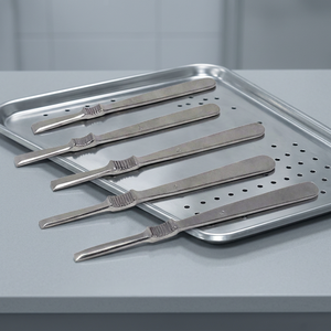 Ensemble de lime à os Farabeuf en acier inoxydable argenté, manuel, avec poignée moletée, certifié CE, 12 positions de mâchoires, instruments chirurgicaux dentaires - Product Image 2