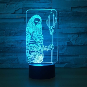 <span class=keywords><strong>Gran</strong></span> Gennie LED 3D ilusión lámpara USB 7 CAMBIO DE Color figura táctil 3D luz nocturna estado de ánimo novedad lámpara regalos de vacaciones - Product Image 3