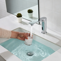 Robinet de lavabo automatique sans contact à détecteur de mouvement pour salle de bain