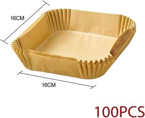 Insertos de Papel para Hornear Desechables para Freidoras de Aire, Hornos de <span class=keywords><strong>Microondas</strong></span> y Vaporeras - Product Image 1