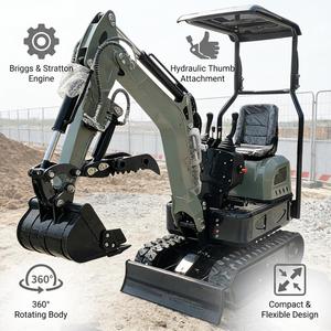 Mini-excavatrice 1 tonne EPA Euro 5 agricole neuve sur chenilles, livraison gratuite, vente flash - Product Image 2