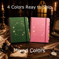 Carnet de notes spirale Yihe New 8,5 x 11 étoiles et lune avec options de coffret cadeau Noël/mariage disponibles