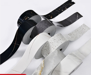 Tira decorativa moderna impermeable de PVC para rodapié de papel de mármol, tira decorativa para aplicación de pared de azulejo de ventana - Product Image 4