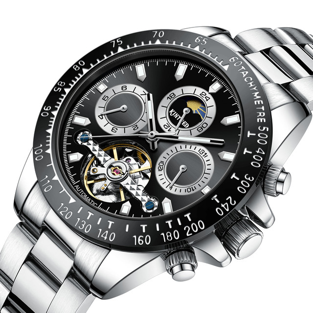 OEM Original Men Business Wrist Watch Gents Luxury Brand Stainless Steel Men's Waterproof Automatic Mechanical Watch
