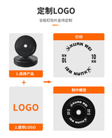 Plaques de musculation en caoutchouc noir personnalisées avec logo OEM pour usines de gros – Durables, antidérapantes, en KG/LB pour entraînement de fitness en salle de sport