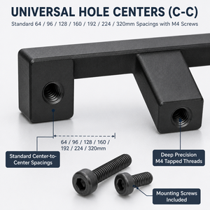 <b>Black</b> Modern Square <b>Metal</b> Furniture Handle <b>Cabinet</b> Knob Matte Drawer Pull Wardrobe Handle Kitchen <b>Cabinet</b> Accessory - Product Image 6