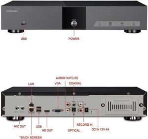 Lecteur multimédia KV-V5 avec microphone à réverbération, écran tactile capacitif de 22 pouces, stockage sur disque dur de 1 To, Android, métal - Product Image 5