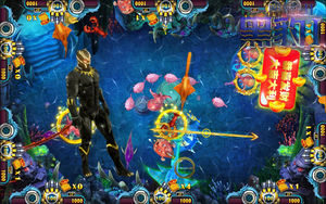 Nhà Máy Bán buôn USA phổ biến nhất 4 người chơi đen Panther Arcade trò chơi câu cá tủ - Product Image 4