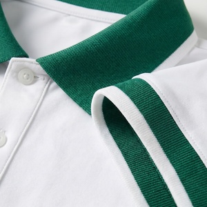 Uniform Golf Polo Men Custom Logo Embroidery Rib-Collar Plain Golf <strong>Shirts</strong> High Quality Breathable Plain Golf Apparel - Product Image 3