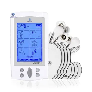 Mini estimulación muscular EMS portátil recargable, simulador de electroestimulación muscular