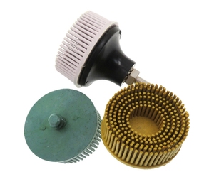 Para FTBD02, <span class=keywords><strong>disco</strong></span> de cerdas radiales de 2 pulgadas para taladro eléctrico, grano cerámico 80, cepillo abrasivo de pulido medio para aluminio, <span class=keywords><strong>hierro</strong></span> y acero - Product Image 2